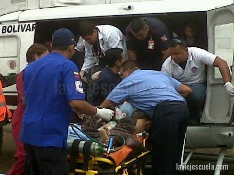 Operación Vida los andes Traslado aéreo paciente herido por arma de fuego